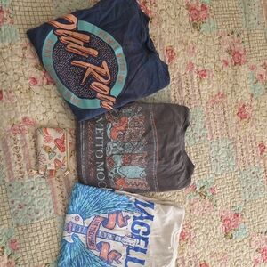 Comfort Colors, Magellan & Old Row Tees in Blue, Gray, and White Size M & S